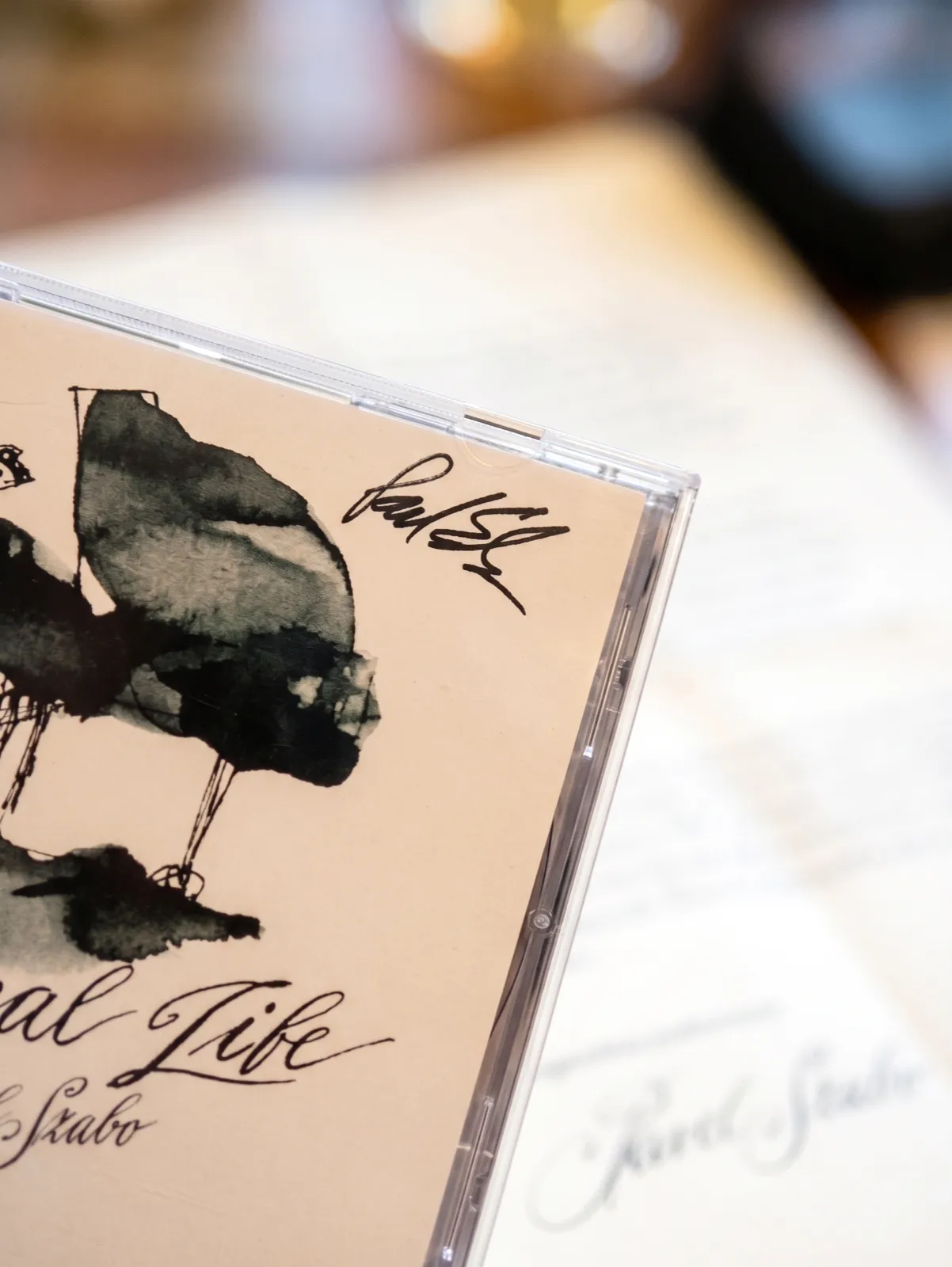 Podpis autora na CD Magical Life